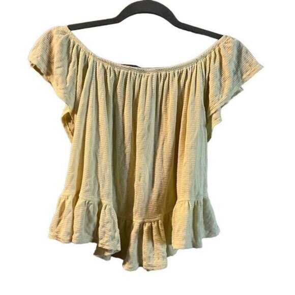 Free People Yellow Blouse Size XS - Picture 2 of 3